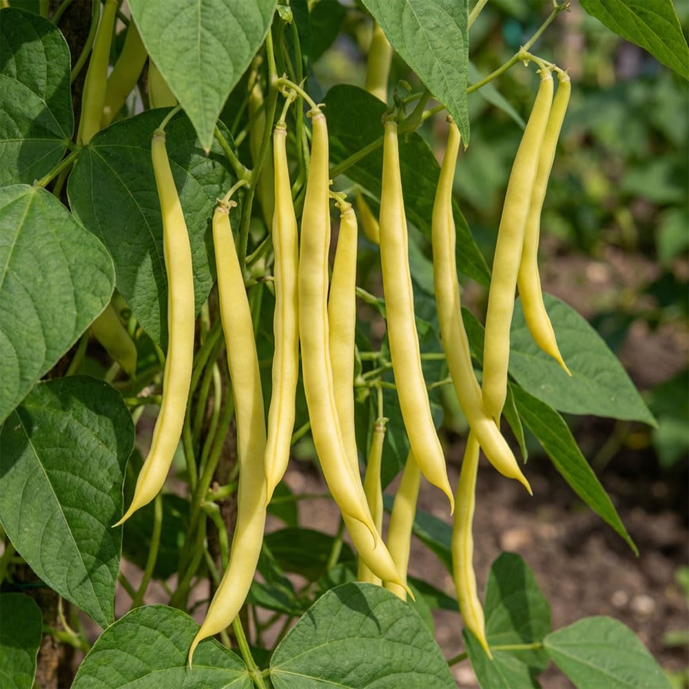Climbing French Bean Sunshine Seeds – Long Yellow Waxy Pods – High Yielding Variety – Grow Your Own Vegetables