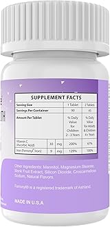 Kids Chewable Iron Supplement, Ferronyl® Carbonyl Iron 9 mg, Vitamin C 30 mg, Grape Flavor, 90 Tablets (2 Bottles)