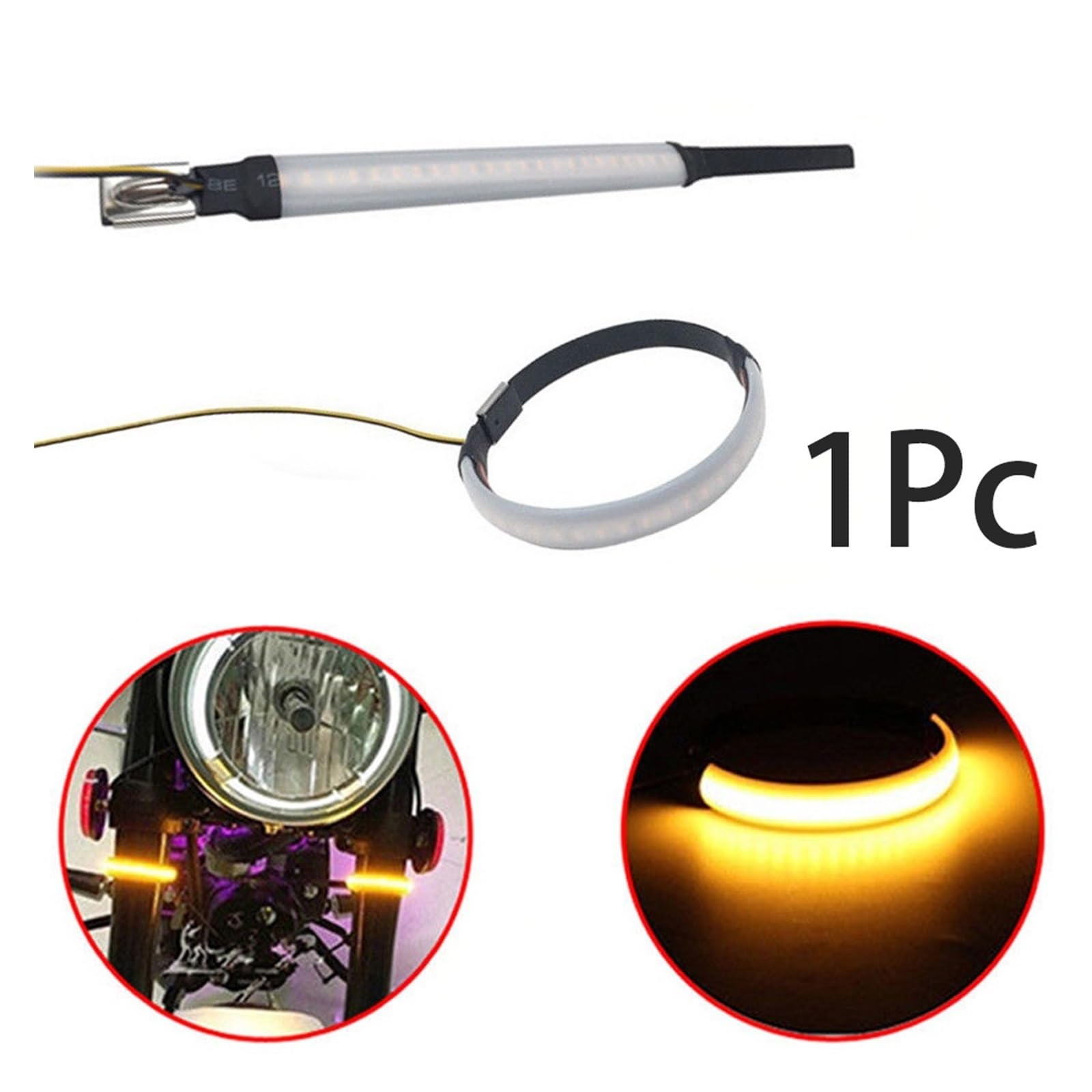 Striscia LED SMD Con Indicatore Di Direzione A Forcella Dall'aspetto Pulito Per Accessori Per Motociclette Luce Integrata Per Motocicletta Indicatoris delle parti