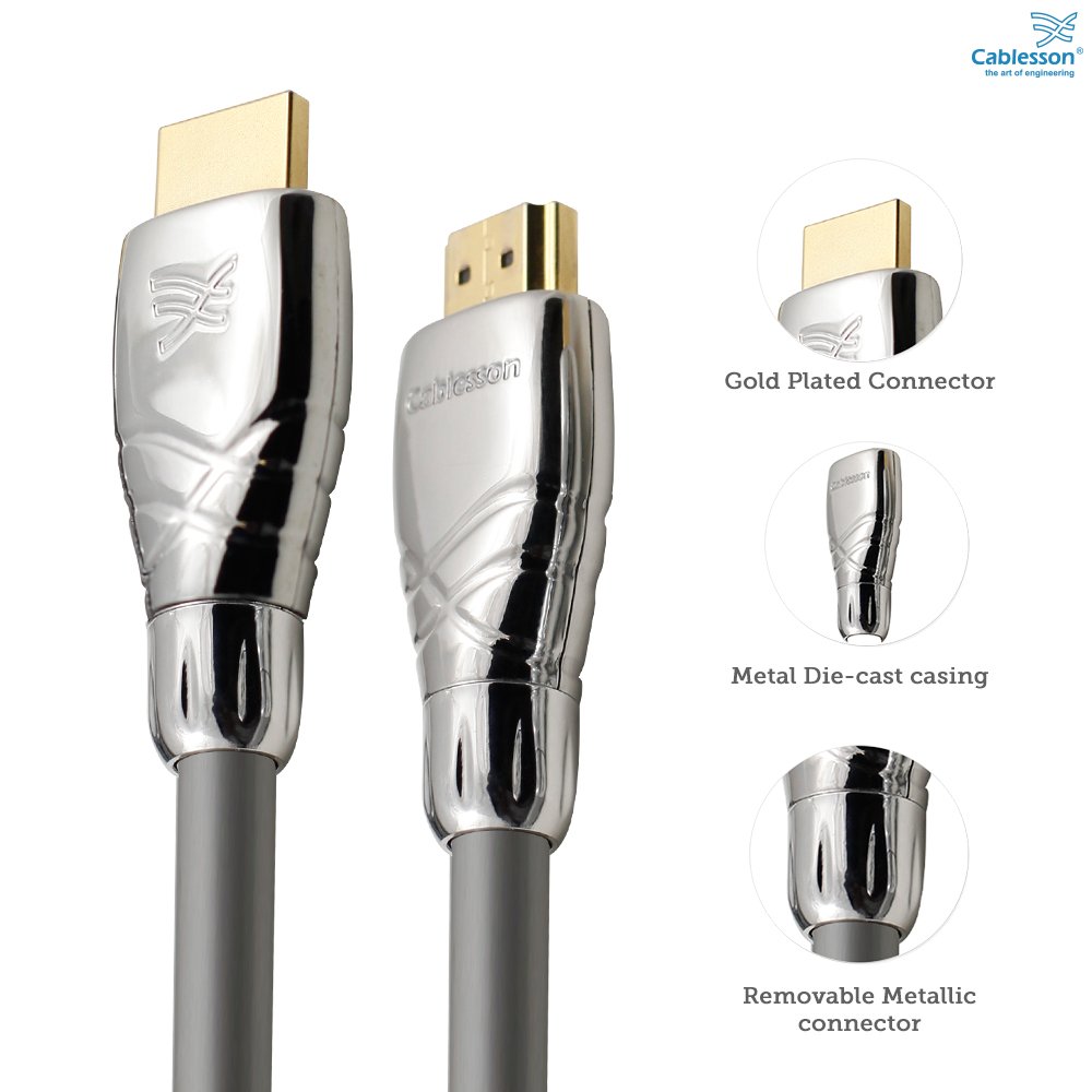 Maestro 5m / 5 metres High Speed HDMI Cable with Ethernet (Version 1.4, Sky HD, Virgin HD, 3D Ready with Audio Return and Ethernet Channel) - 1.4a Version, 21.6 Gbps