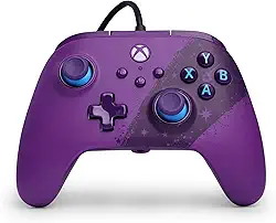 PowerA Advantage Wired Controller for Xbox Series X|S - Celestial Purple, gamepad, wired video game controller, gaming controller, USB-C, Works with Xbox One, Officially Licensed