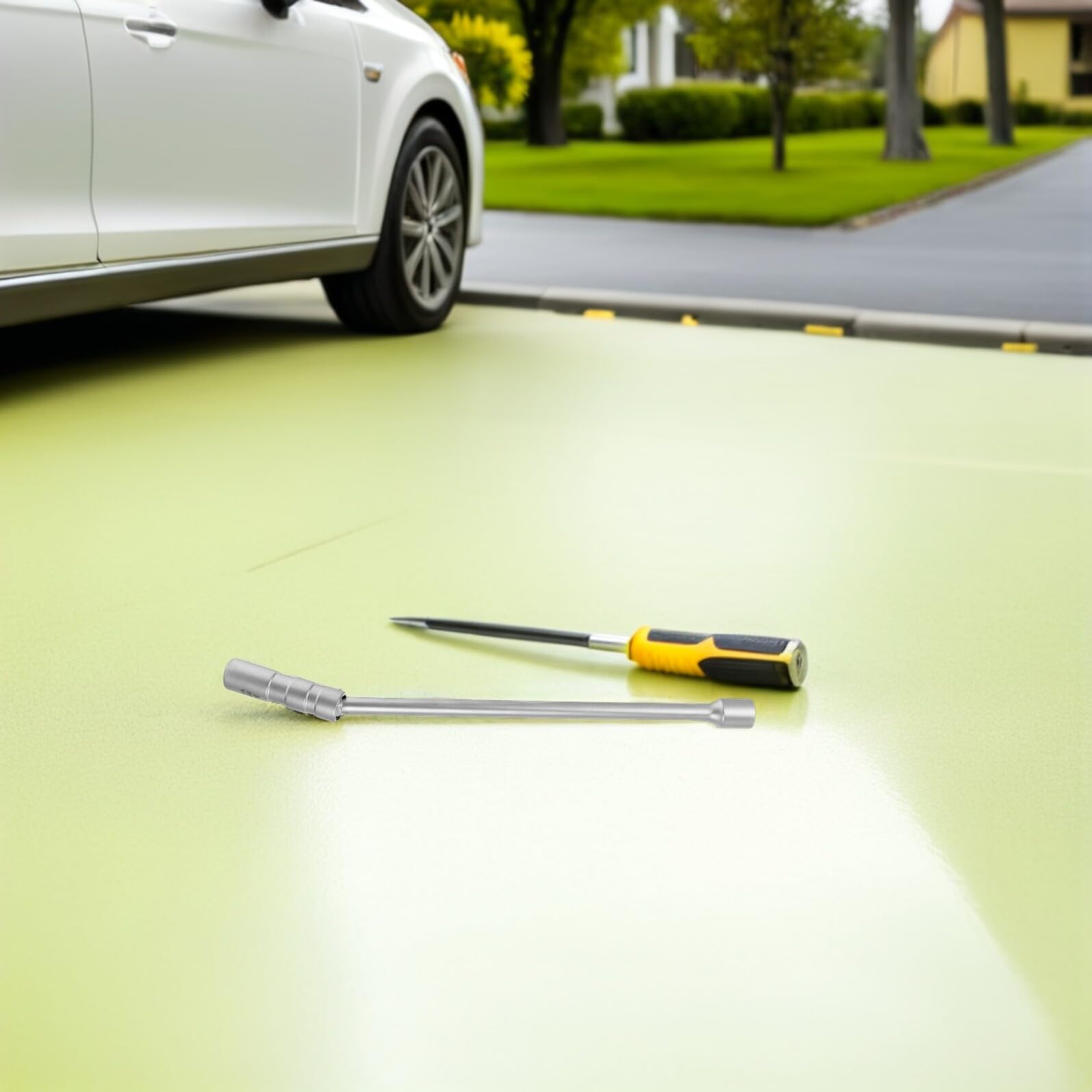 Cabilock 3 Piezas Manguito de Bujía de Pared Fina de Dado Magnético para Bujías de Coche para Reparación de Automóviles Desmontaje Mecánico