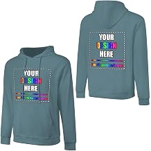 Custom Hoodie for Men Women, Design Your Own Hoodies with Picture Personalized Sweatshirt Front & Back Printed