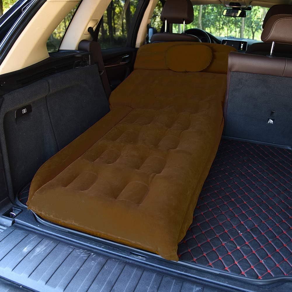 Leke Lake Inflatable SUV Air Mattress，Portable Car Bed for