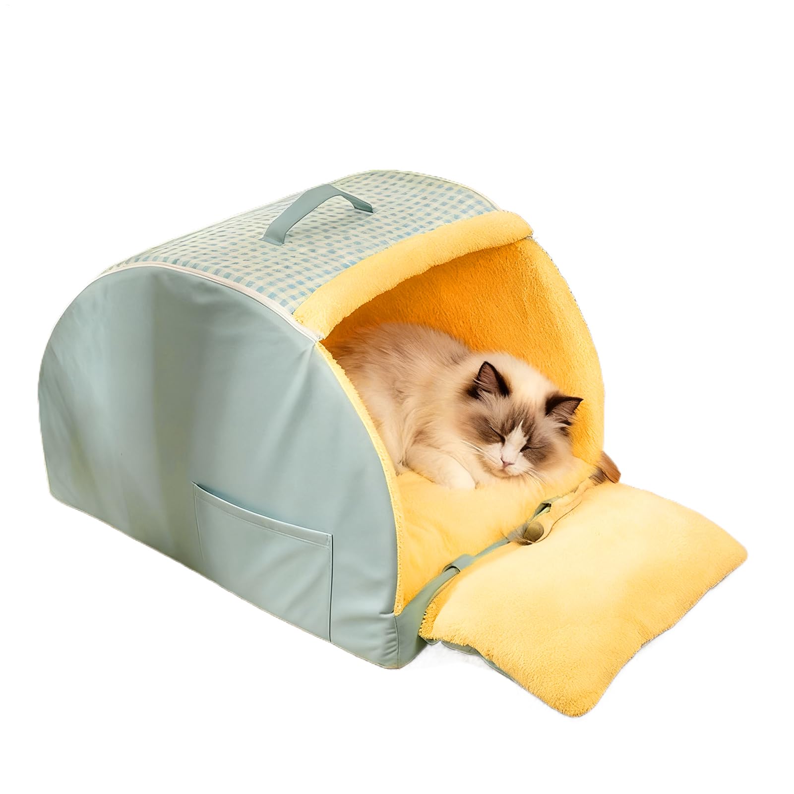 Tunnel chaud pour chat coupe-vent et semi-fermé pour l'intérieur