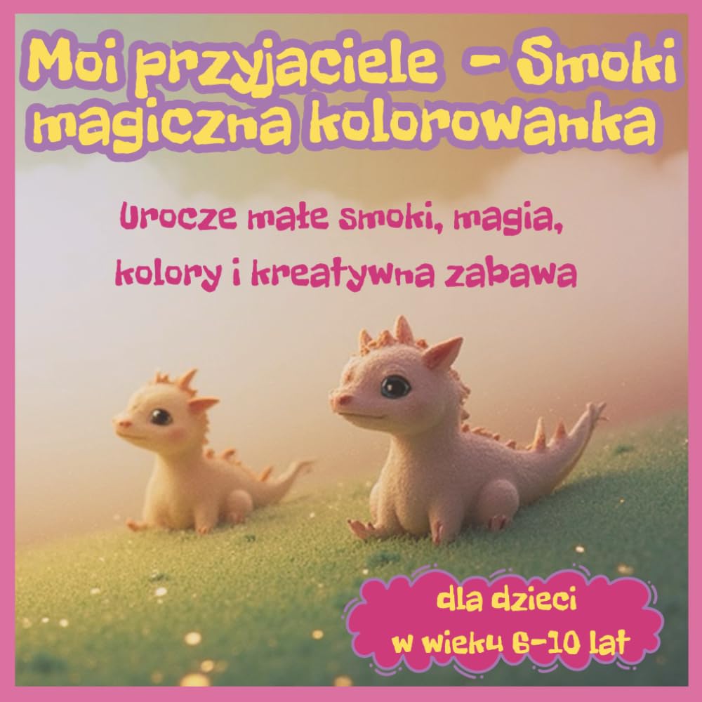 Moi przyjaciele - Smoki magiczna kolorowanka: Urocze małe smoki, magia i kreatywna zabawa dla dzieci w wieku 6-10 lat