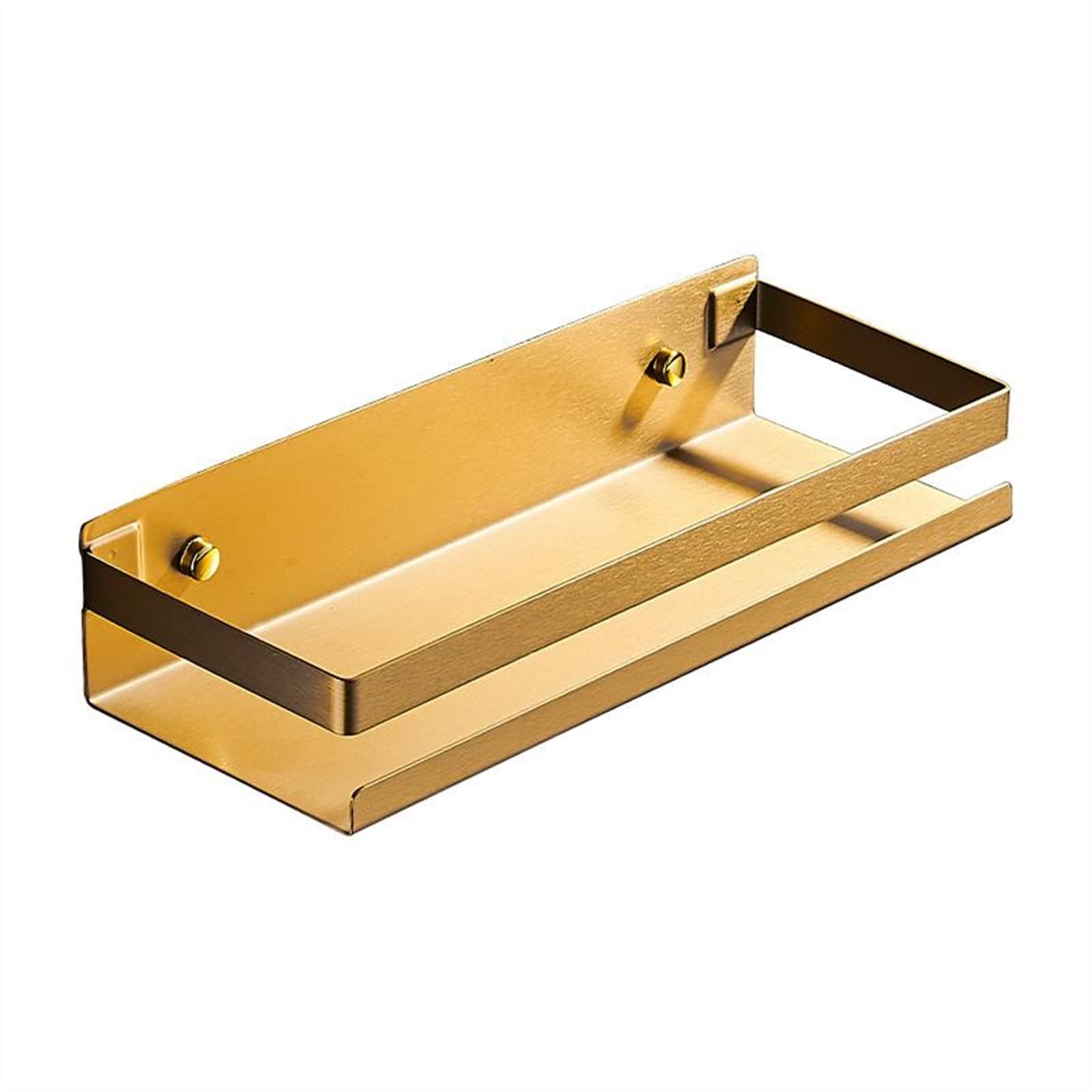 Étagère d'angle de salle de bain noire mate ajustable en aluminium inoxydable pour douche