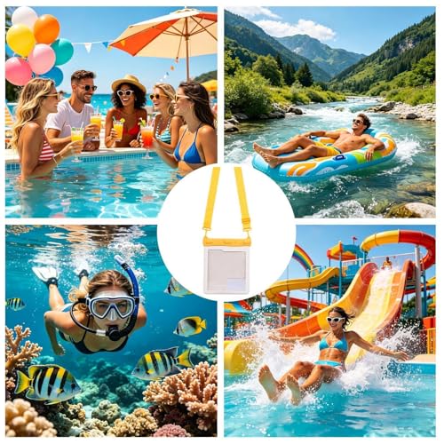 Bolsillo subacuático para teléfonos móviles compatible con pantalla táctil 4