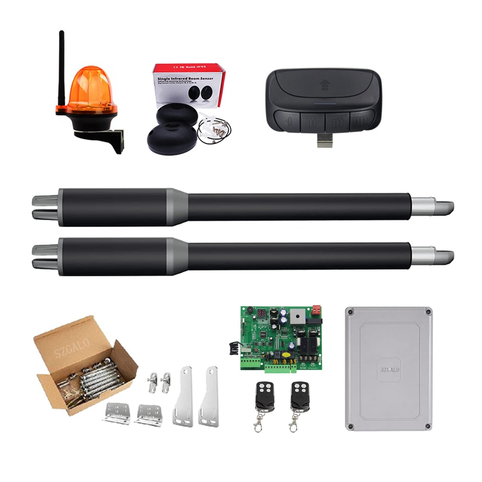 Buy Automatic Gate Opener Kit 200KGS Automatic Dual Arms Electric Swing