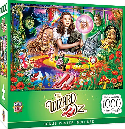 MasterPieces 1000 Piece Jigsaw Puzzle - Wizard Dorothy's Magical Land of Oz - Fun for Adults, Family, Or Youth - 19.25'x26.75'