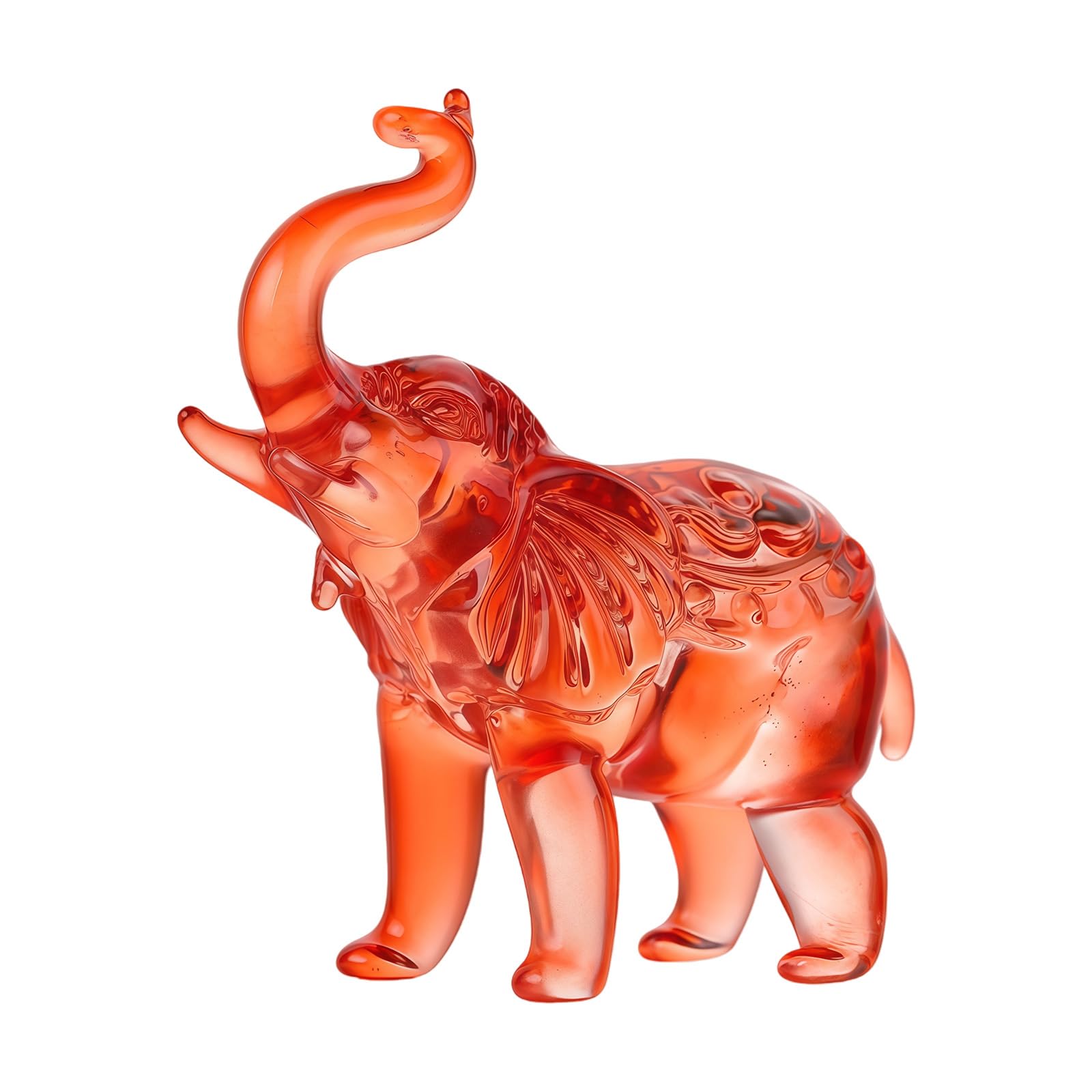 Lerpwige Crystal Elephant Figurines Glass Elephant Statues Crystal Animal Collectible Figurines Ornament Tabletop Decoration Crystal Elephant Statues Home Decors