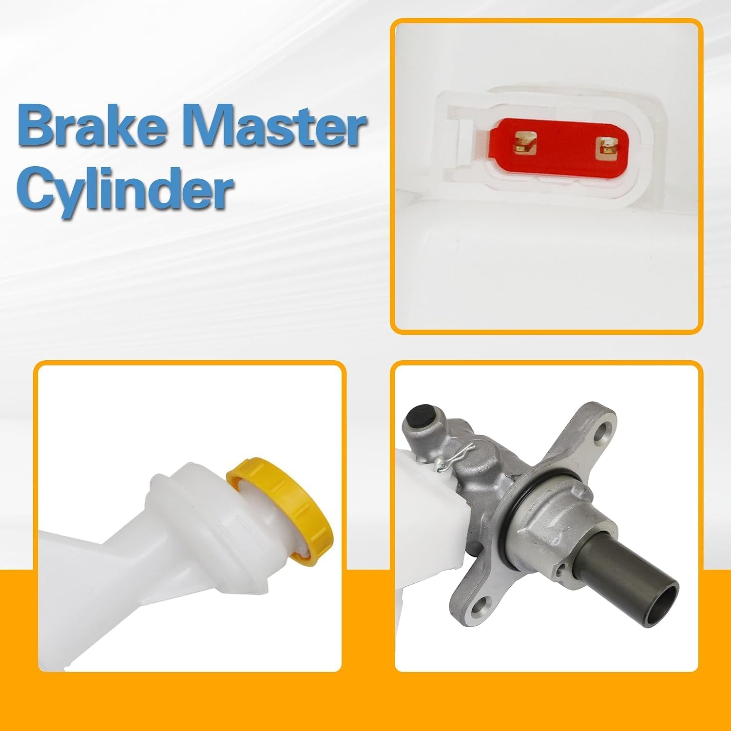 Brake Master Cylinder with Reservoir and Cap Compatible with Nissan Rogue 2008 2009 2010 2011 2012 2013 2014 2015 2.5L l4, Replaces D6010JG80A 17243460-101 17243460-102 72-43460AN M630717