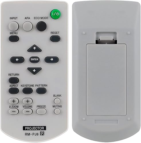RM-PJ8 RMPJ8 Control remoto de repuesto compatible con proyector de datos Sony VPL-SW526M VPL-SX631M VPL-SW536CM VPL-SW536M VPL-SW536MBPAC VPL-CX235