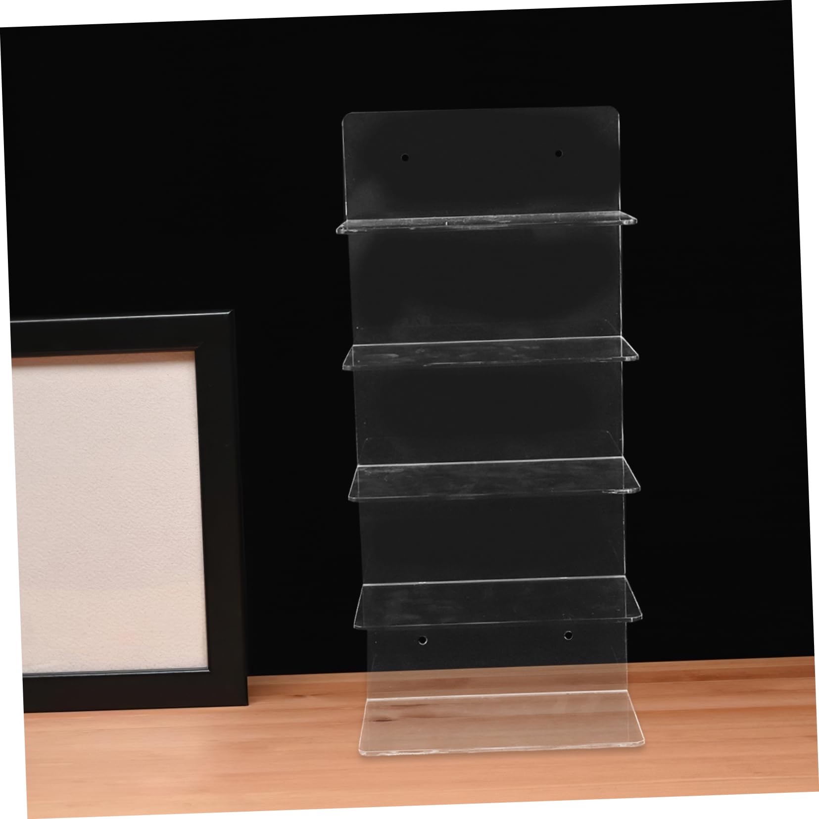 Espositore Occhiali in Acrilico Ripiani Portaocchiali da Parete Trasparente Organizer per Occhiali da Sole e Montature Supporto da Installare Facilmente