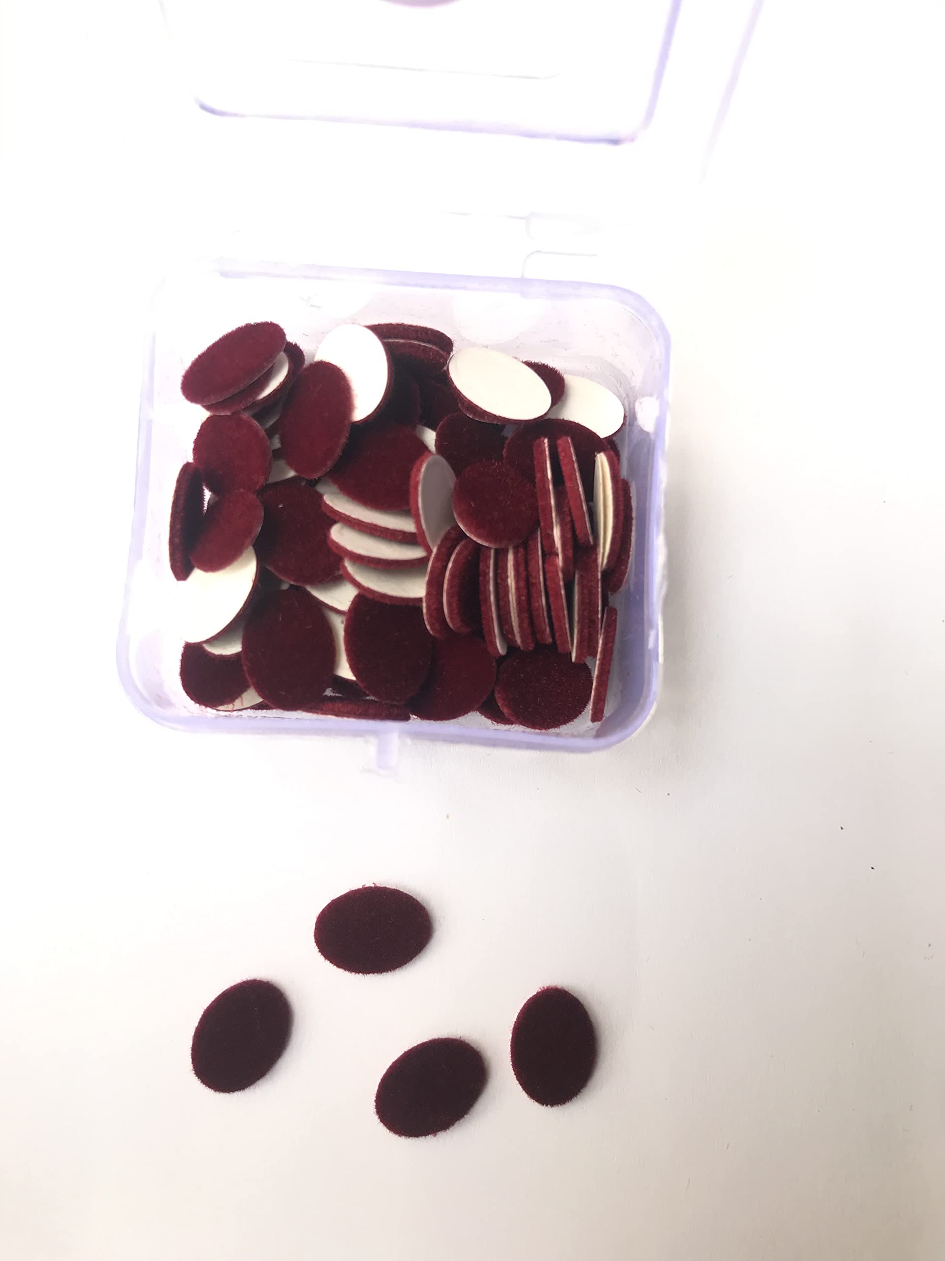 Kalpana Bindi Maroon Oval Sticker Kumkum (Pack of 12) (Size 2)-image-4