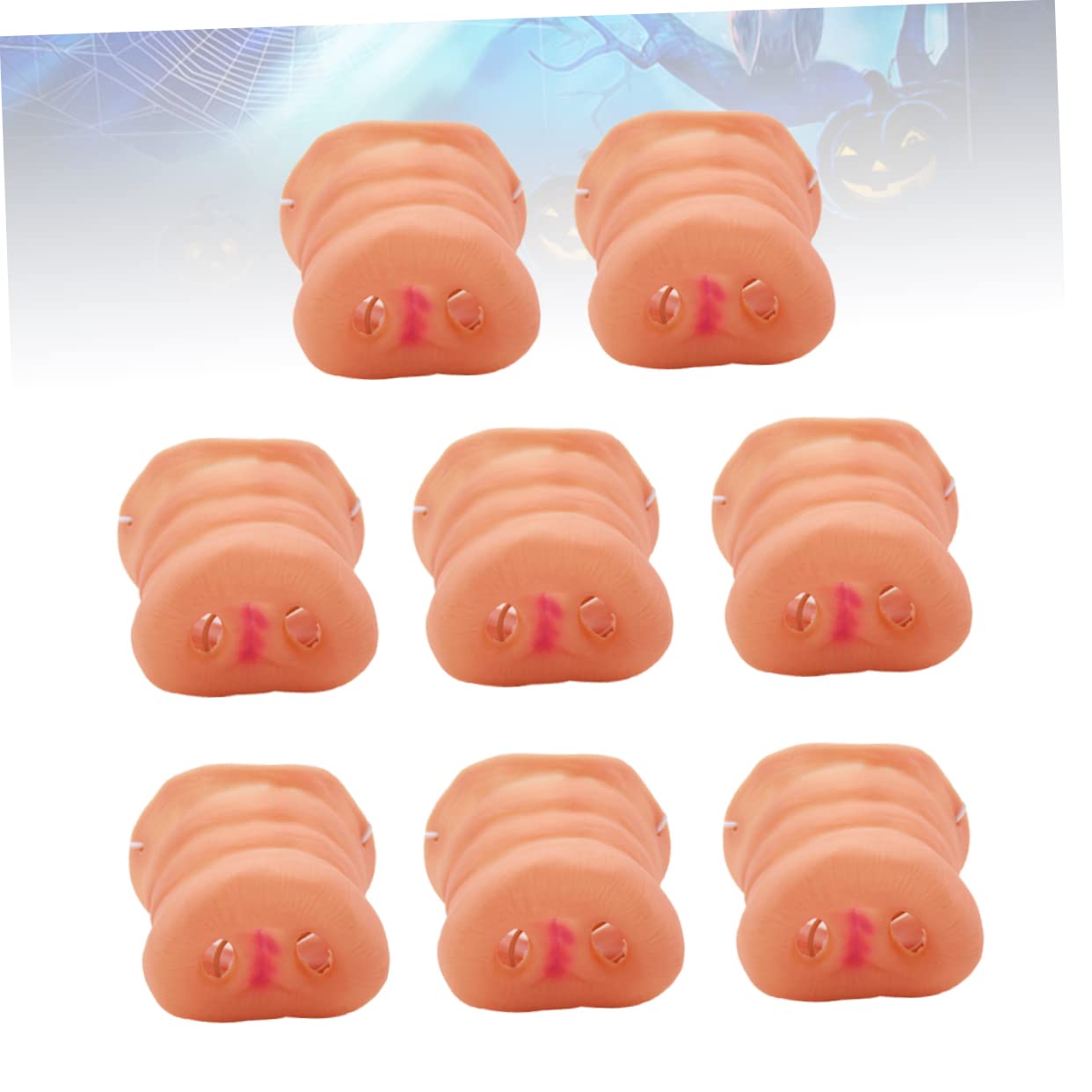 ibasenice 2 Set Di Maschera Elastica Per Cosplay Per Ragazzi E Ragazze Leggera E Portatile Accessorio Per Feste Di Halloween 8 Pezzi*2