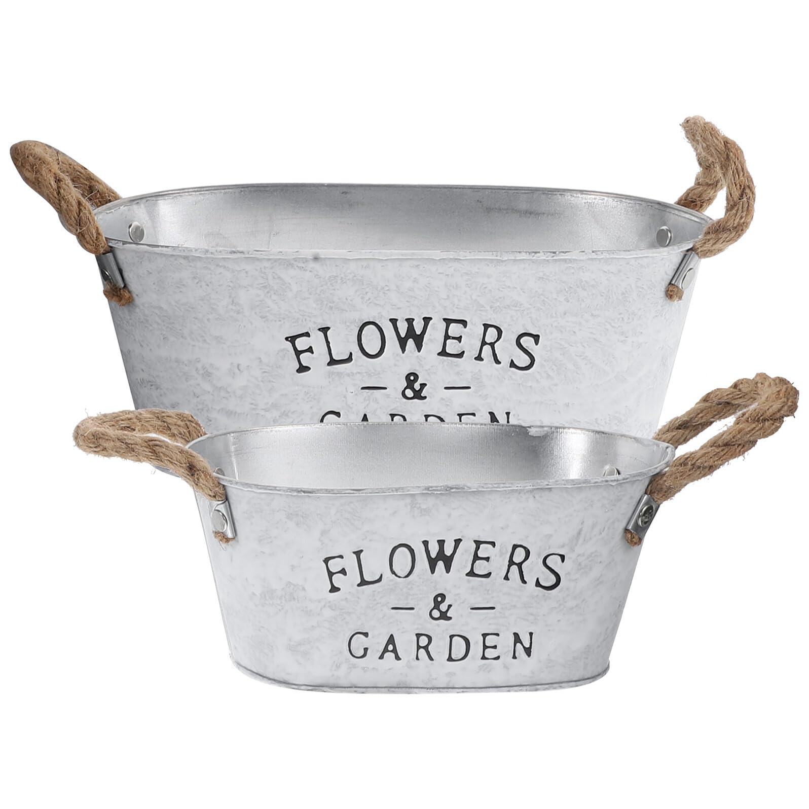 Pots de fleurs vintage en fer galvanisé pour végétaliser votre décoration intérieure