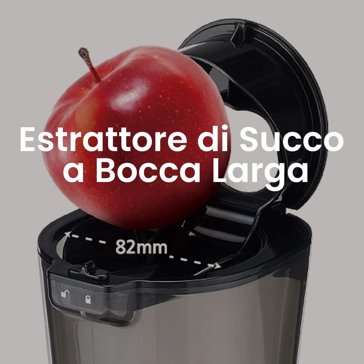Kuvings Spremiagrumi EVO820 Signature, Frutta e verdura, spremiagrumi a freddo, spremiagrumi lento, pulizia facile e veloce, motore silenzioso (rosso scuro)