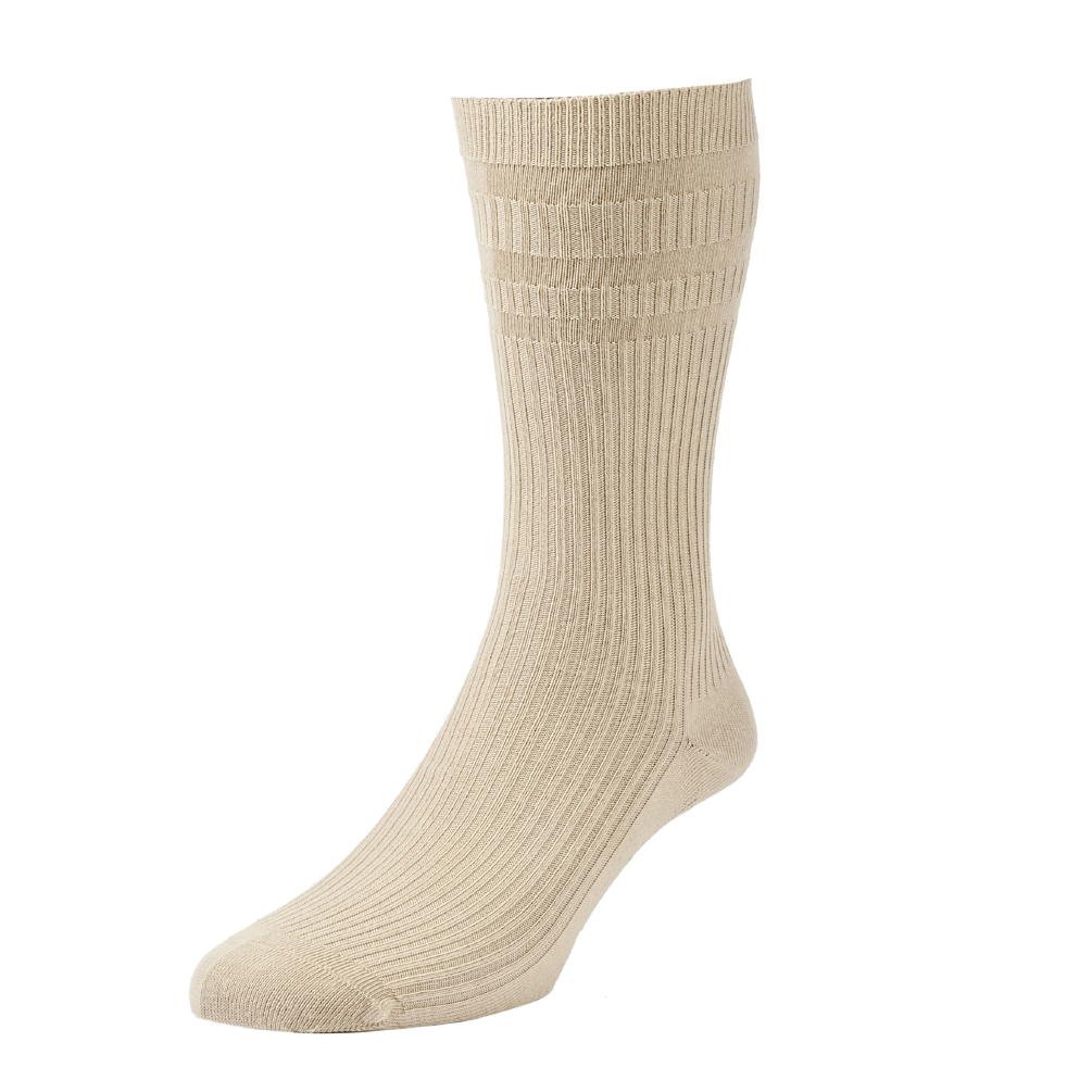 Hj Hall Men's Oatmeal Softop Exta Wide Cotton Hj191 11-13