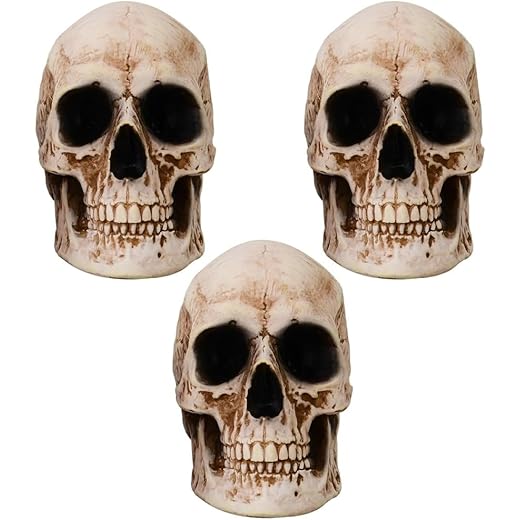Pop The Party Set of 3 Skull Decorations