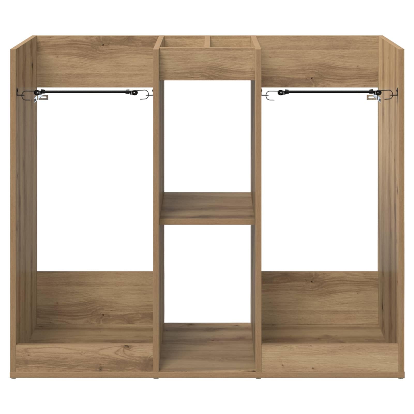 Gecheer Golf Schrank, Holz Golfschrank mit Regalen für Garage oder Haushalt, Artisan-Eiche 102 x 45 x 85,5 cm, freistehende Aufbewahrung für Golfzubehör und Utensilien