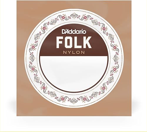 Miniatura 2 de D'Addario BEB040 Folk Nylon Guitarra de una sola cuerda, nailon negro, extremo de bola. 040