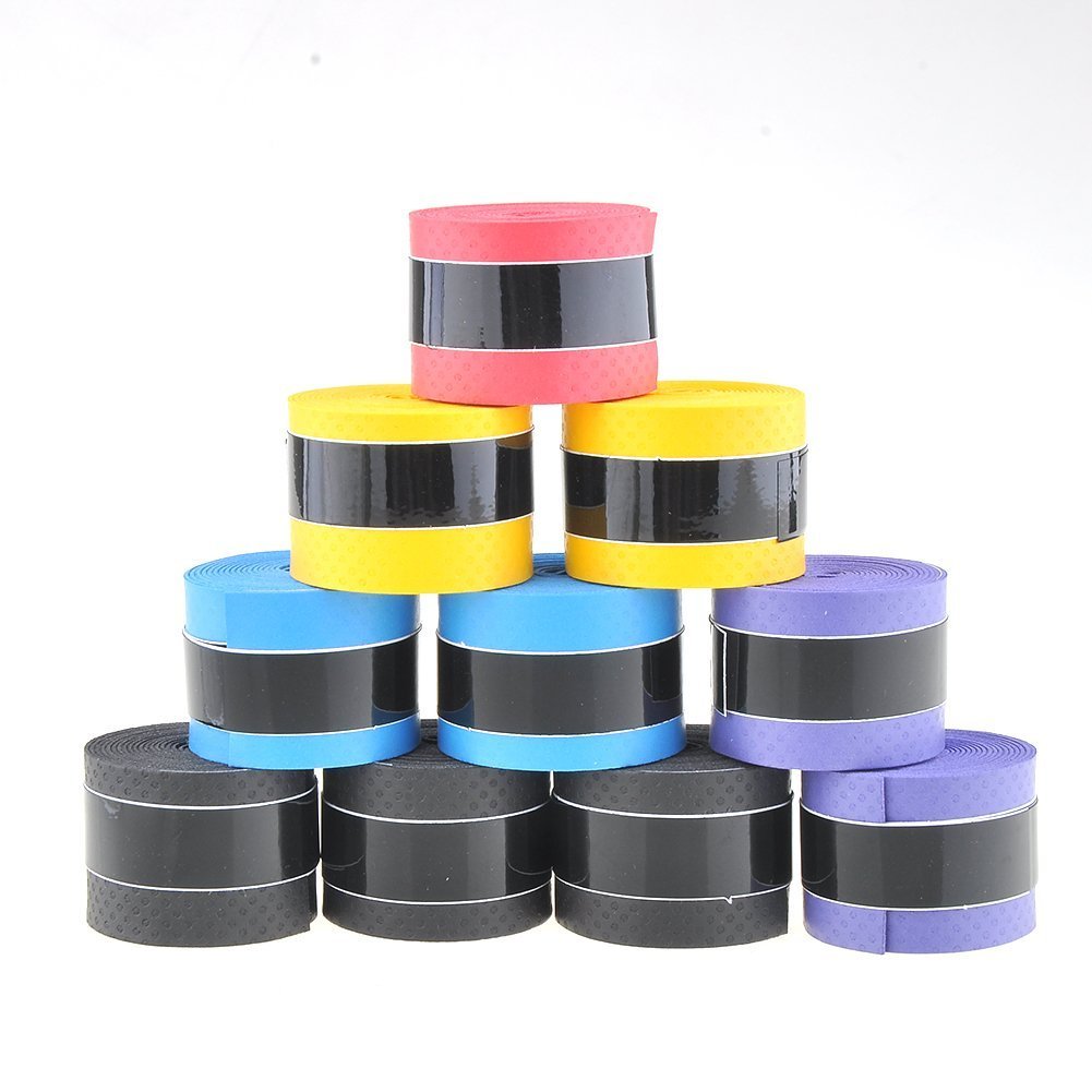 Lot De 10 Bandes Antidérapantes Pour Raquette De Tennis