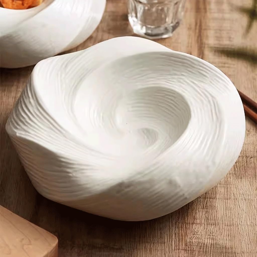 Forniture Per Feste Piatto da pranzo in ceramica Piatto da insalata domestico Piatto profondo Ristorante dell'hotel Piatto da cibo occidentale Piatto da antipasto Piatto freddo Piatti Della Festa ( Co