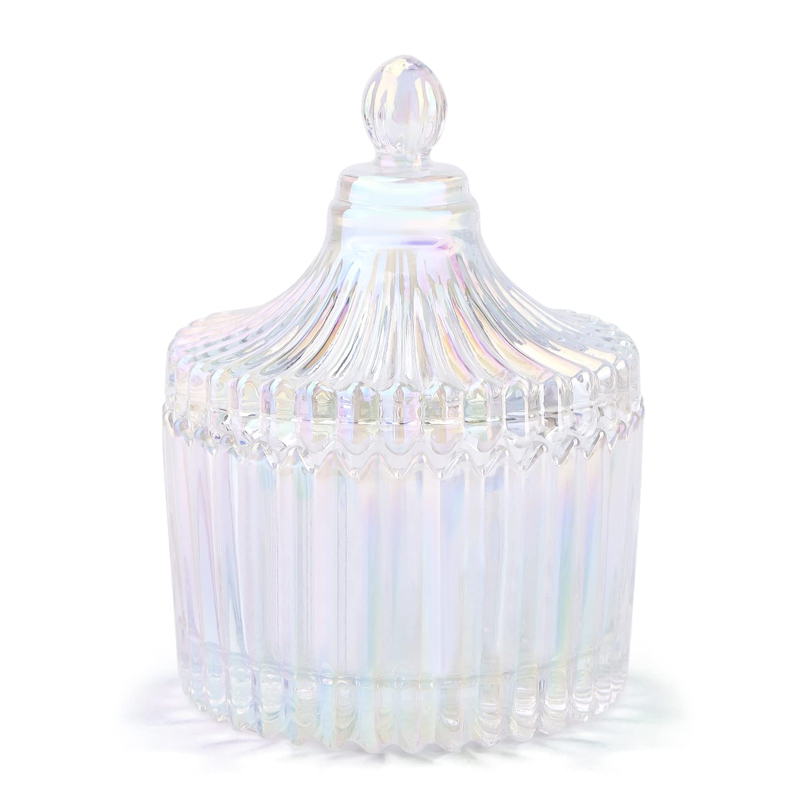 TOROKOM Monomer Dish with Lid Dappen Dish Nail Cup Small Glass Nail Dish for Liquid Powder Monomer Holder Colorful Damping Dapping Dish for Acrylic