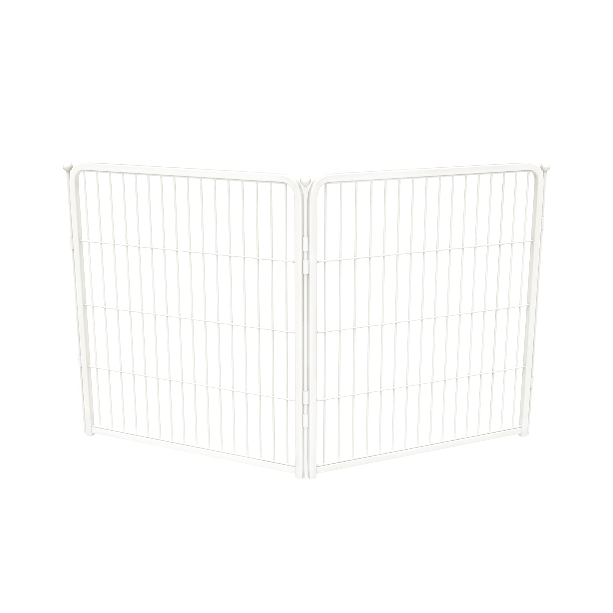 FXW Homeplus Unleashed Indoor Dog Playpen - Stress-Free and Safe Play, Heavy Duty 32 Inch 2 Panels Dog Pen for Puppy and Small Dogs, White│Patented