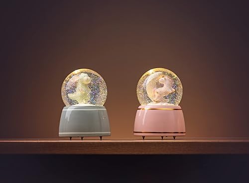 Miniatura 7 de Stephen Joseph, Globo de nieve Dino, brilla y se ilumina, guardería, cumpleaños, globo de nieve para niños