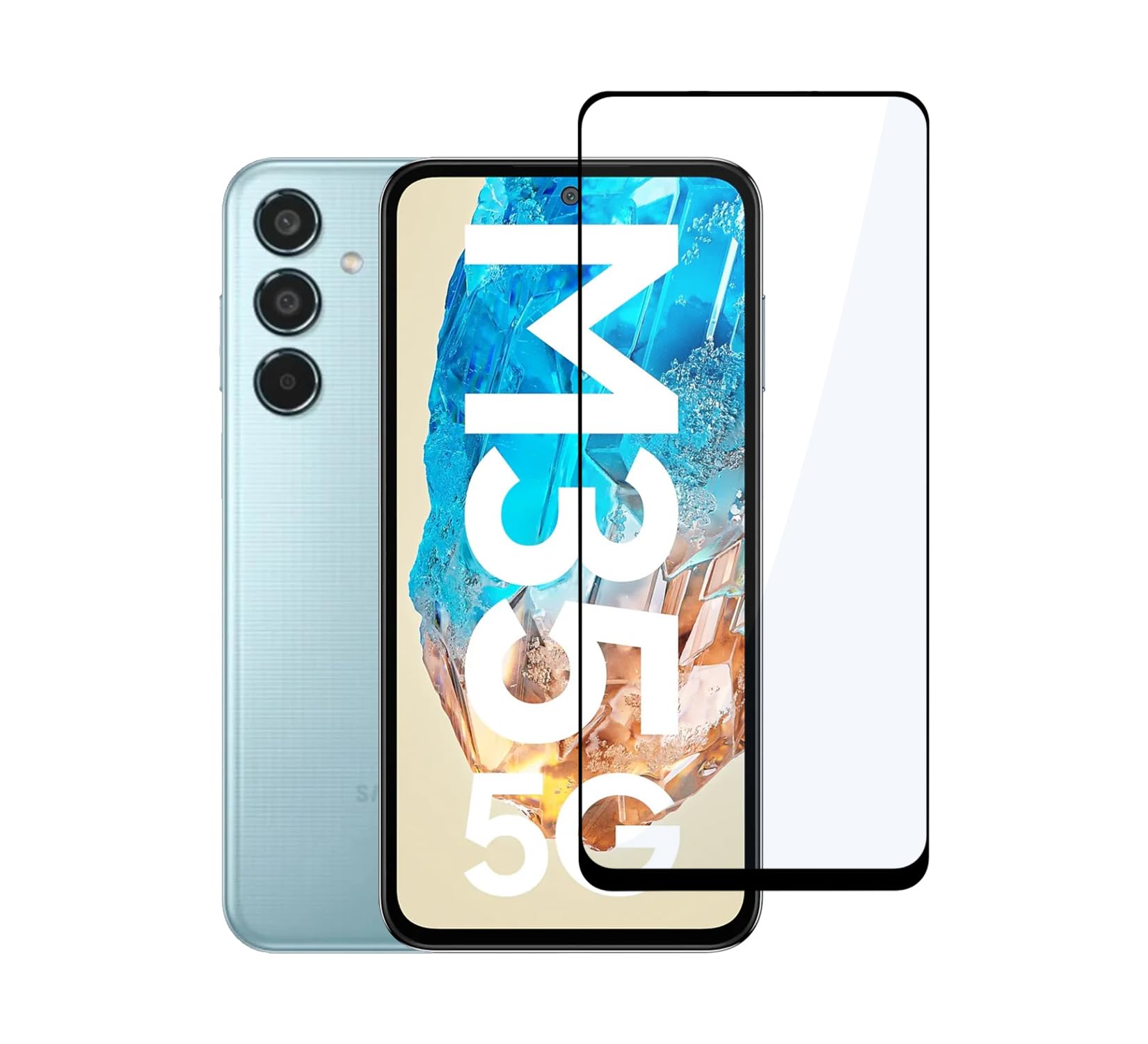CEDO Samsung Galaxy M35 (5G) Tempered Glass | Screen Protector Full HD Quality Tempered Glass Anti-Scratch Edge to Edge Coverage with Easy Installation Kit (Black) (B0D9SKNKFR) Amazon Price History, Amazon Price Tracker