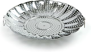 Stainless Steel Vegetable Steamer, 7.75 inch, Silver (176C)