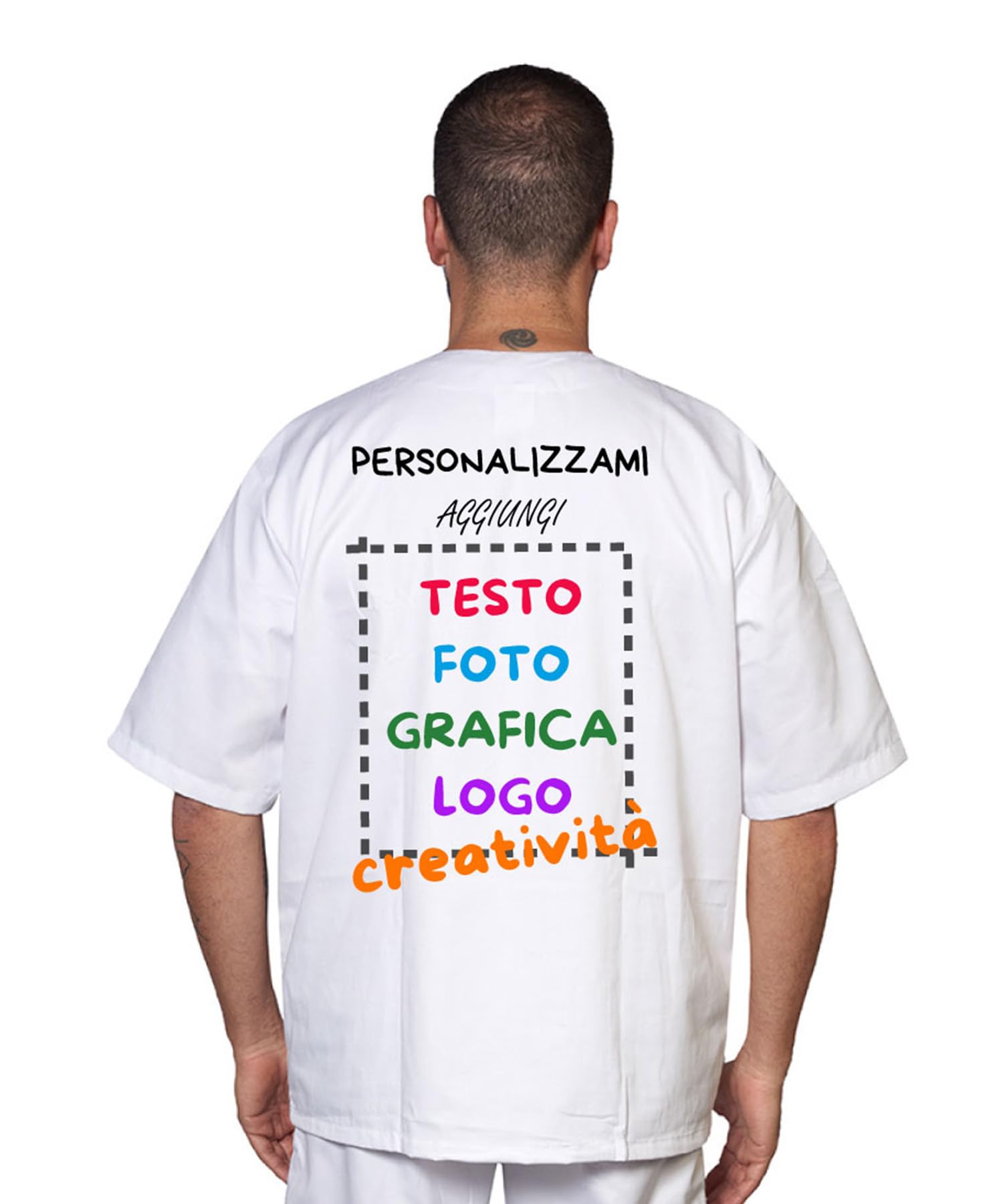 fratelliditalia.org 2 X Casacca ospedaliera con personalizzazione inclusa disponibile in 9 colori tg dalla XS alla XXXL