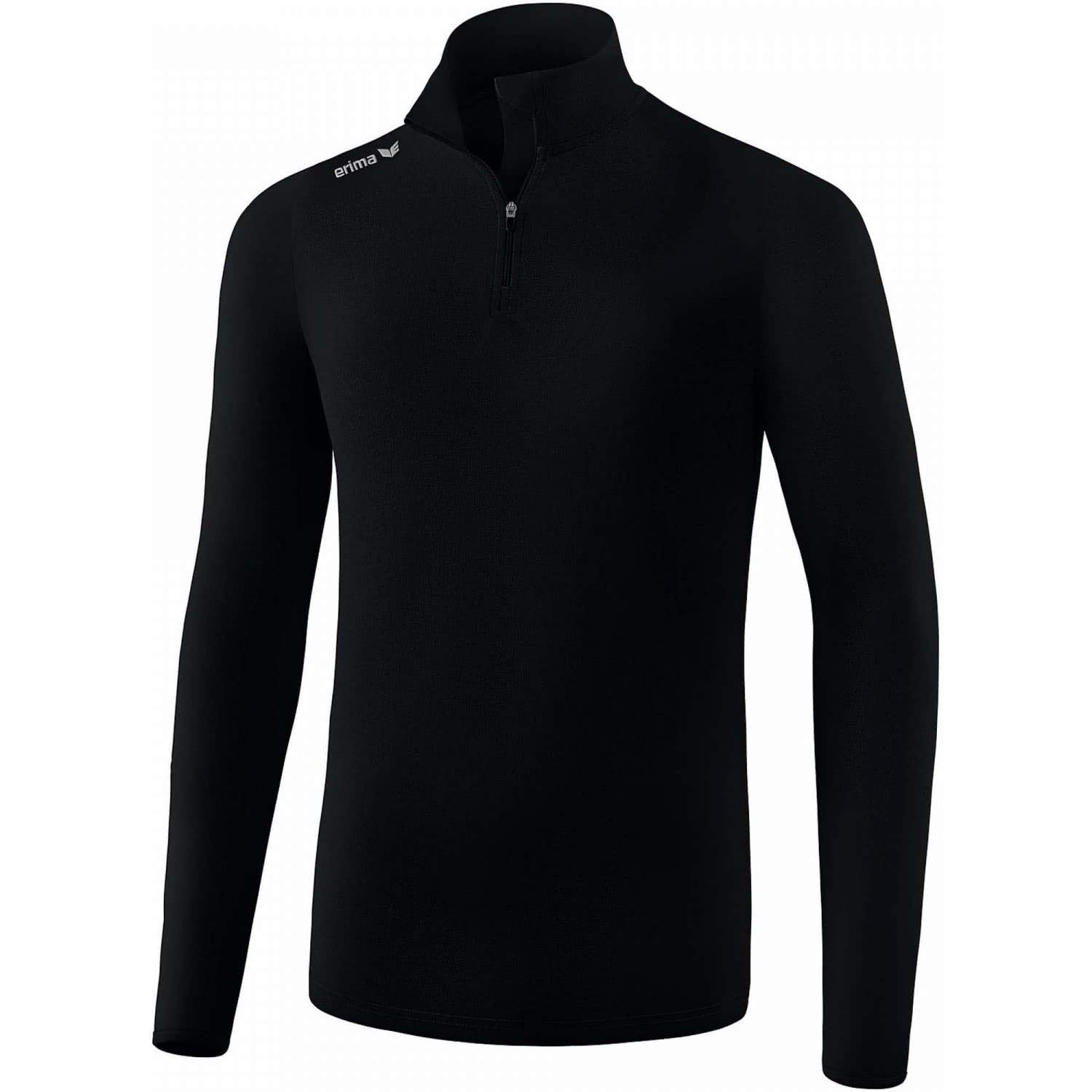 Erima Men's Outdoor Basics Polo Neck Jumper - Black, Medium