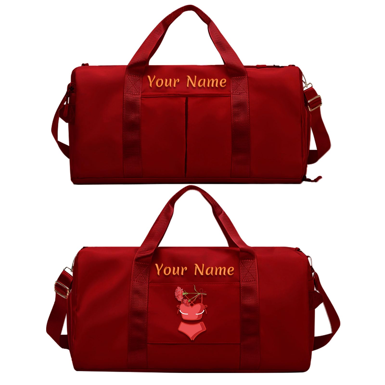 Custom Embroidered Sports Bag Personalized Gym Bag With Wet Dry