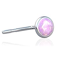 Vista 17 de Opal Tragus Stud Earring, Tragus Earring in 14k Gold filled ,3 mm green Opal Tragus studs Piercing