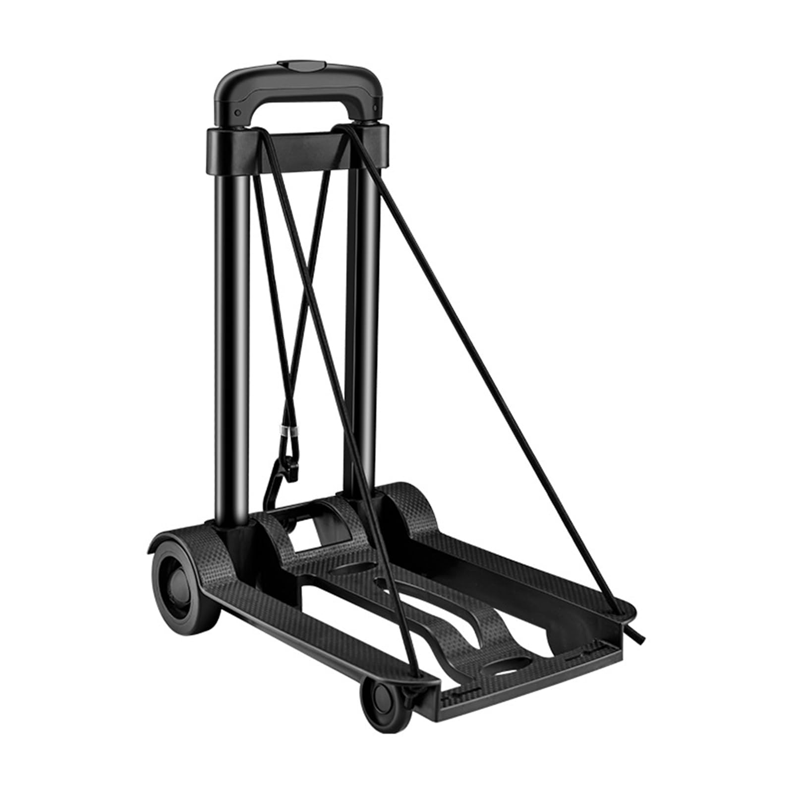Generic Utility Dolly Platform Cart with Wheels Foldable Luggage Trolley 35KG Capacity for Car House Office Luggage Moving