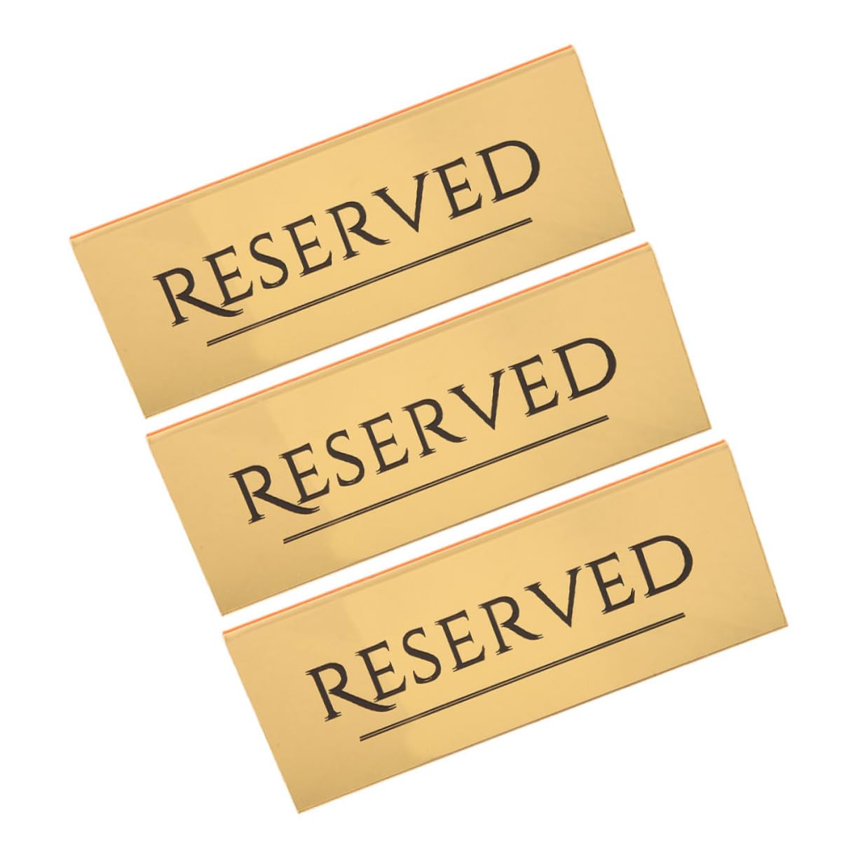 Healifty 3pcs Reserved Seating Signs Elegant Wedding Table Signs for Restaurant and Event Seating Decor User Friendly and for Weddings Banquets and Receptions
