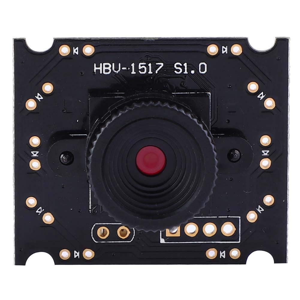 Kameramodul, HBV-1517 Kamera HM1355 (1/6 '') Chip-Weitwinkelobjektiv 60 ° Sichtfeld mit Pixel bei kleinem Gehäuse und einfacher Installation