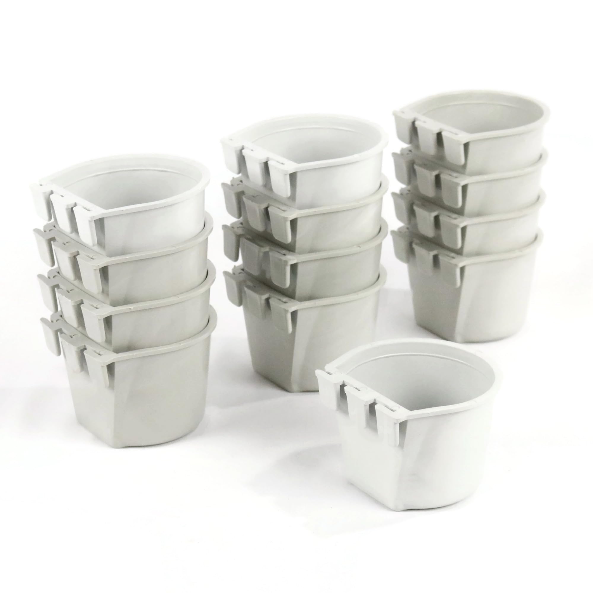 The ROP Shop | 12-Pack - Gray Cage Cups Made of Flexible Plastic Prevent Freezing & Breaking