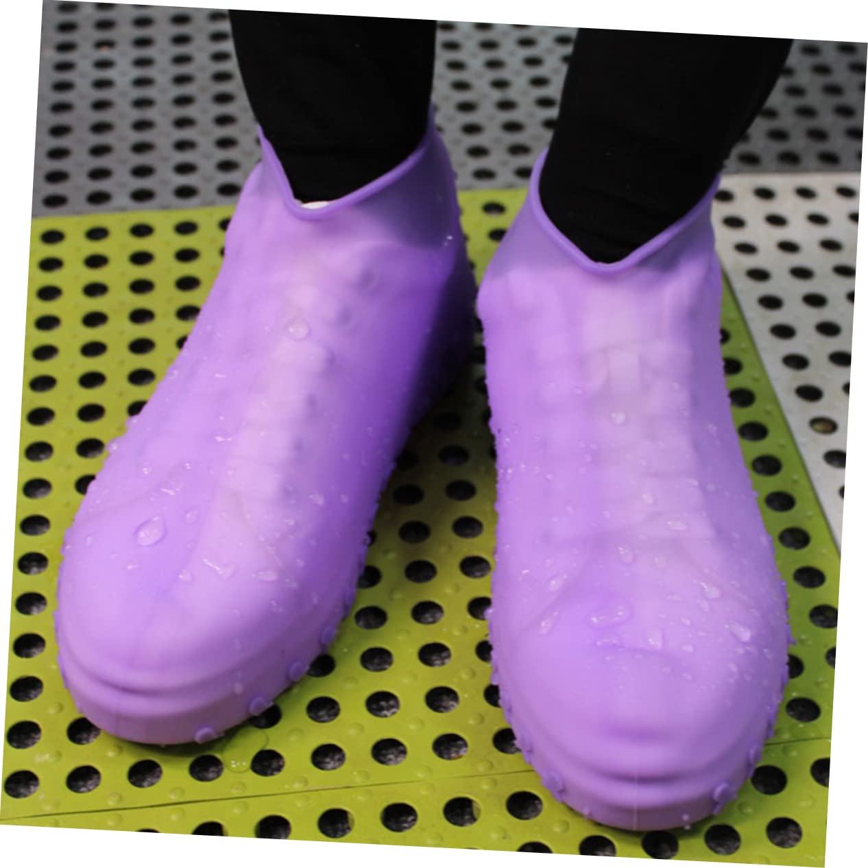 POPETPOP Couvre-Chaussures Imperméables en Silicone Antidérapants et Résistants à l'usure pour Chaussures Unisexes, pour Camping et Loisirs, Lot de Couleur Aléatoire
