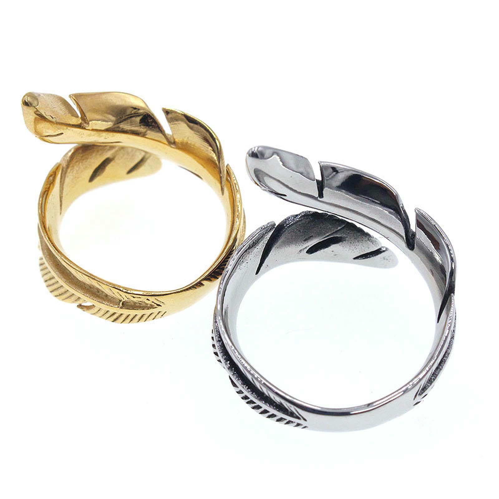 Federring aus Titanstahl für Herren, Vintage, verstellbar, offenes Band, japanischer Streetwear-Schmuck, Geschenk