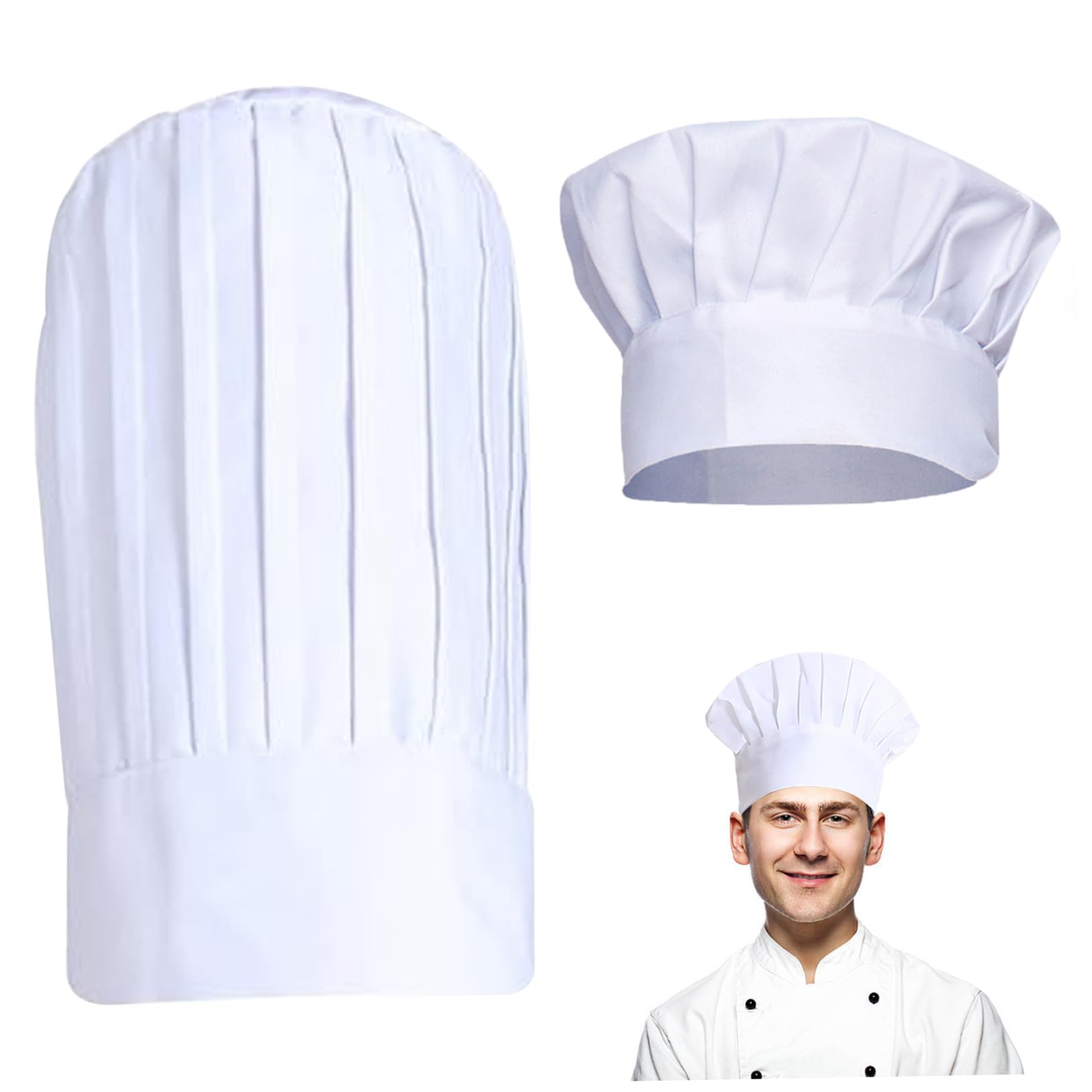 Cappelli Da Cuoco Donna Cappello Chef Rosso Unisex Regolabile