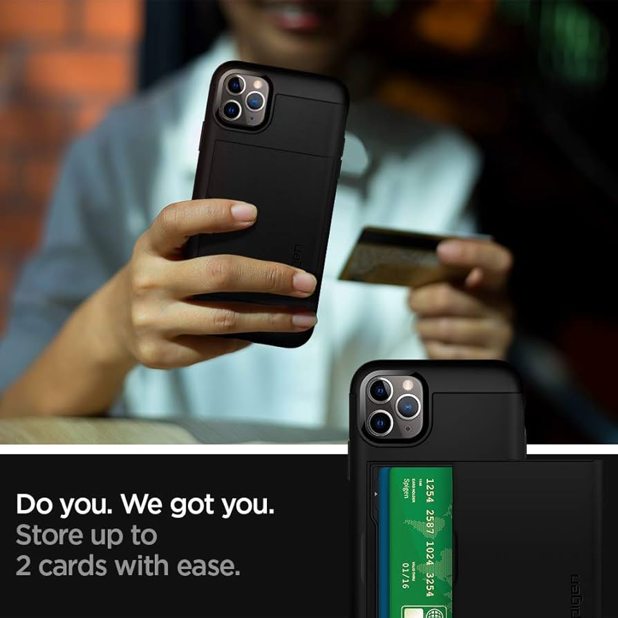 Amazon.co.jp: Spigen iPhone11Proケース カード 収納 耐衝撃 米