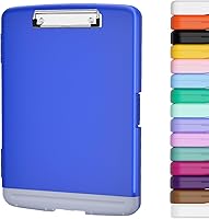 Vista 11 de Piasoenc Portapapeles con almacenamiento, caja de organización de 8.5 x 11 pulgadas con soporte para bolígrafo y carpeta de papel legal A4, folio