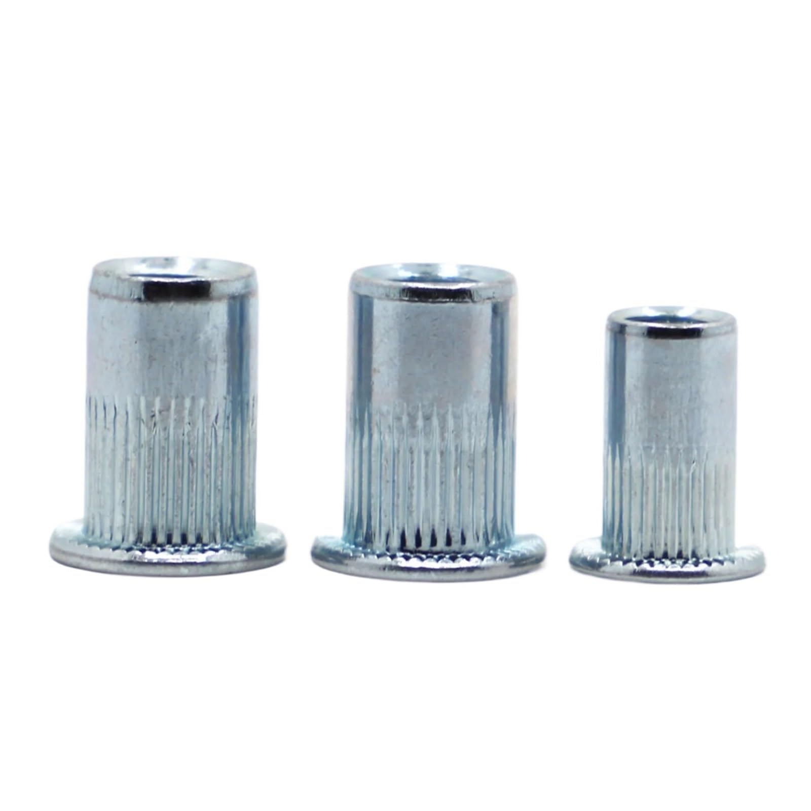 Écrous borgnes, écrous hexagonaux, 100 pièces M3 M4 M5 M6 M8 M10 M12 bleu et blanc en acier au carbone zingué plaqué écrou à tête plate fileté rivet écrou à tête plate écrou à tête plate(M10)