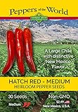 Hatch Red Chile Medium 30 Seeds - Sweet Hatch Flavor with Some Heat - Non-GMO