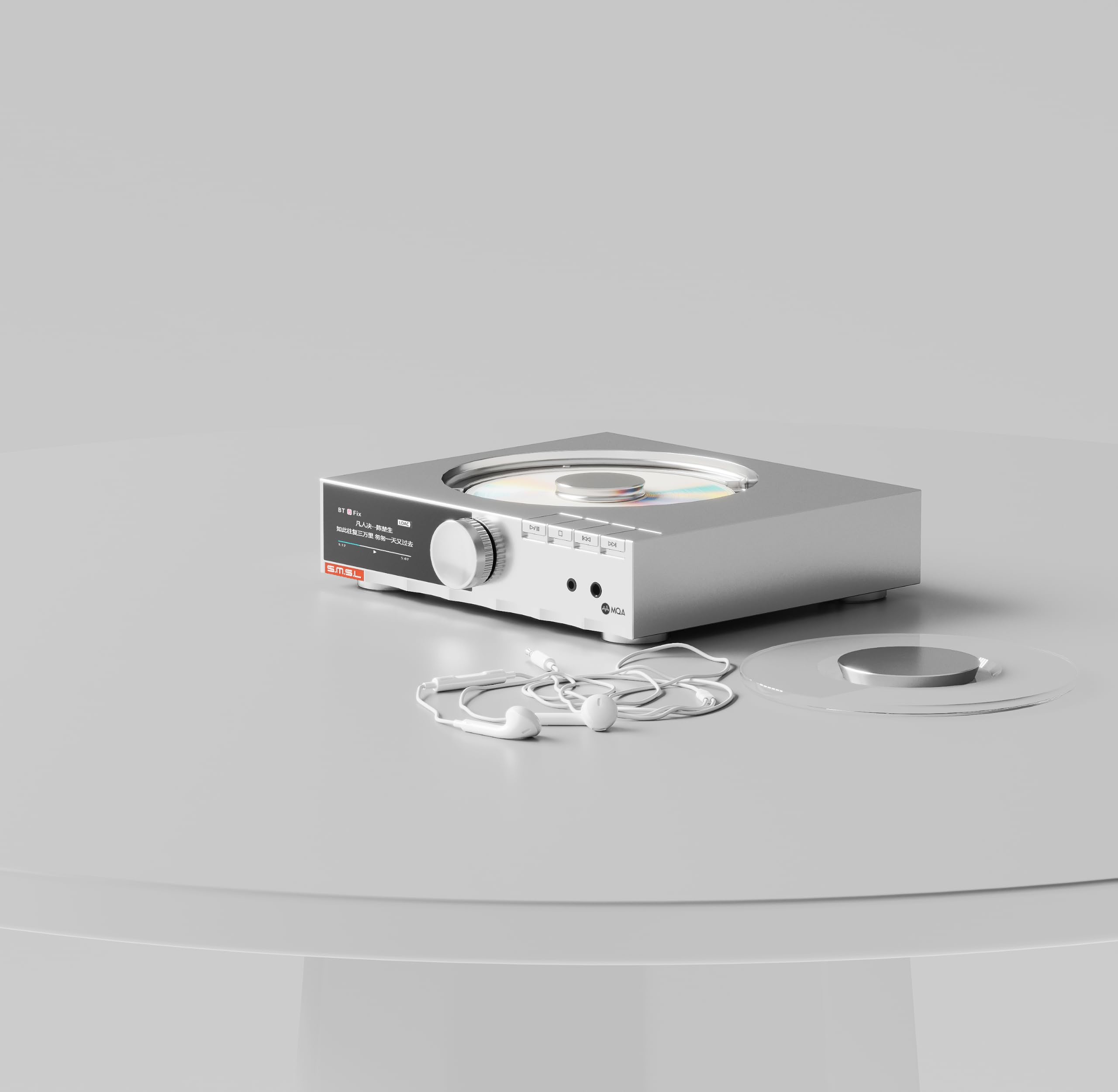 SMSL PL200 MK2 All-in-One lettore CD DAC amplificatore per cuffie, ES9039Q2M Desktop HiFi Audio