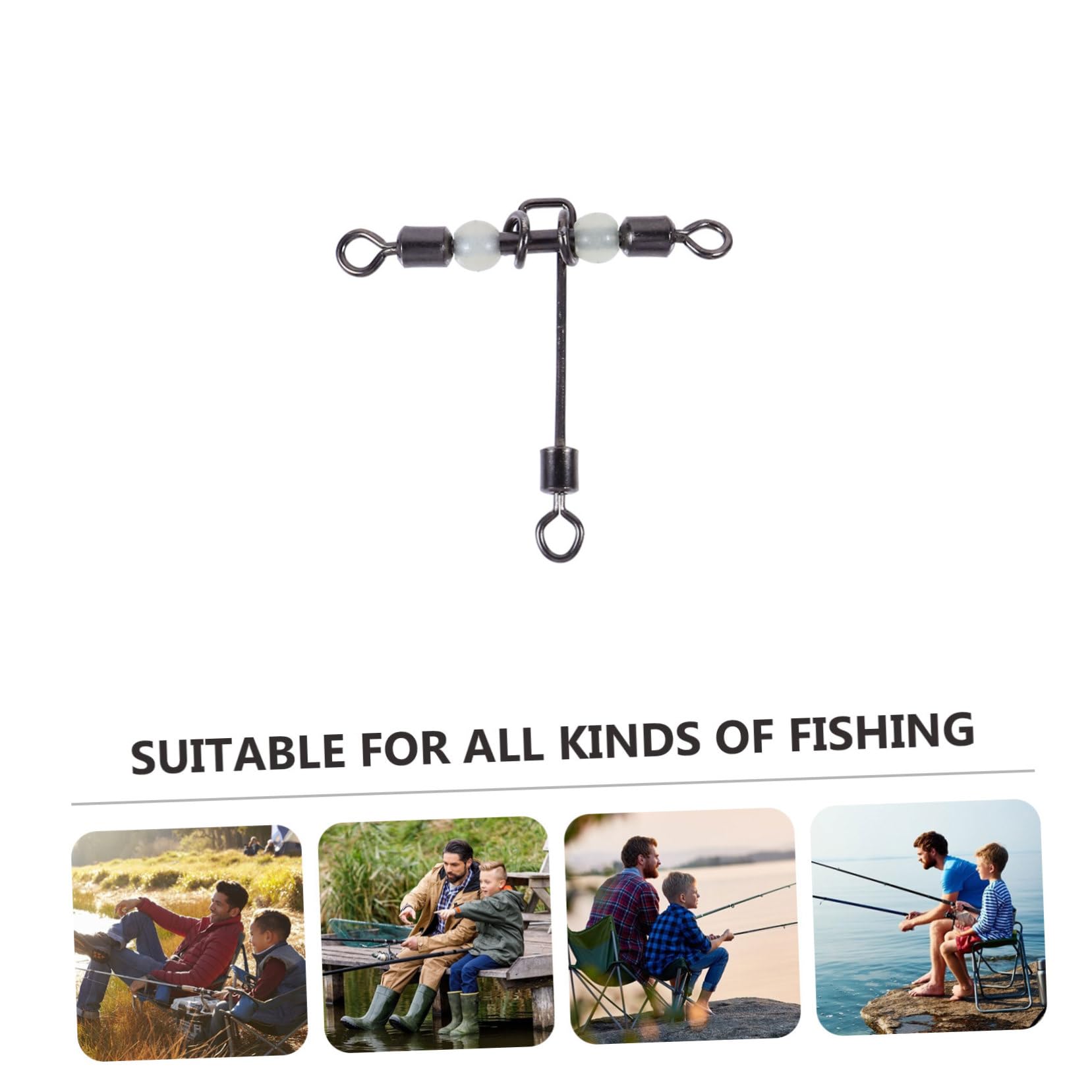 Abaodam Connecteur D'anneau De Fourche Leurres De Pêche S'enclenche Hameçon Swimbait Émerillon De Baril De Pêche Émerillons De Pêche À La Ligne Croisée